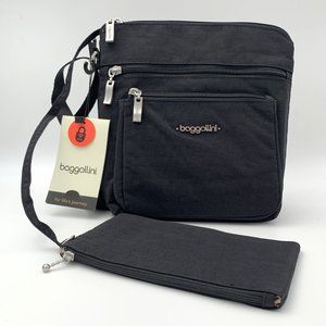 BAGGALLINI (RFID) the Perfect Multi-pocket Crossbody Bag - Black